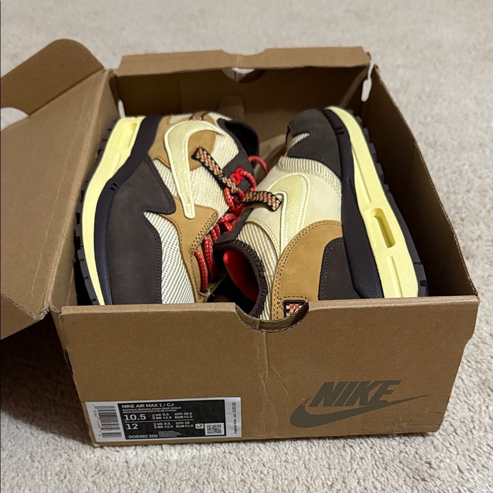 BNIB NIKE AIR MAX 1/CJ SIZE 10.5